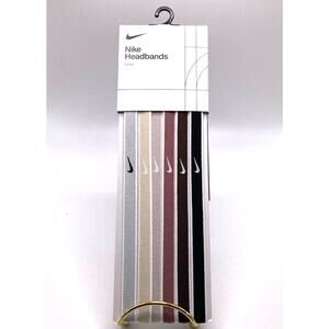 Nike Unisex Headbands 6 Pack, Multi-Color NEW